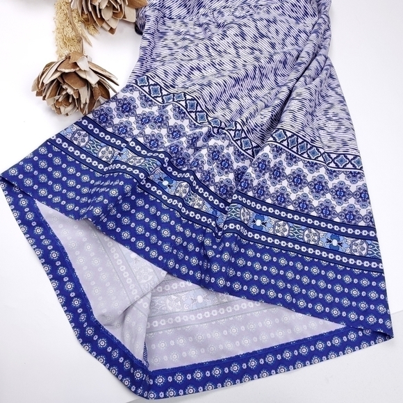 Athleta Blue Boho Halter Top Athleisure Dress Size 0 - Picture 7 of 12